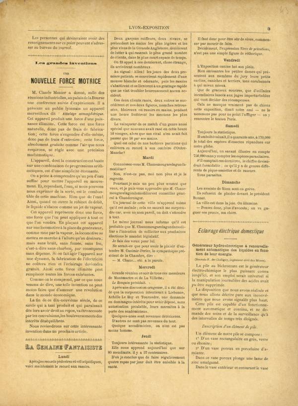 
						Affichage en mode lecture de la page
					