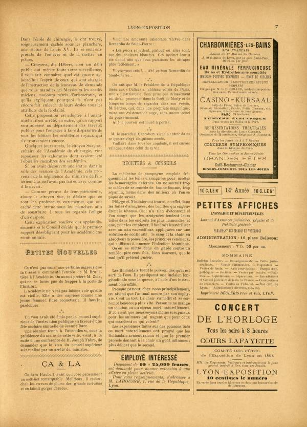 
						Affichage en mode lecture de la page
					