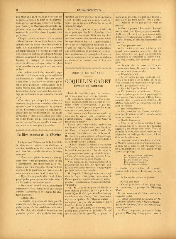 
						Affichage en mode lecture de la page
					