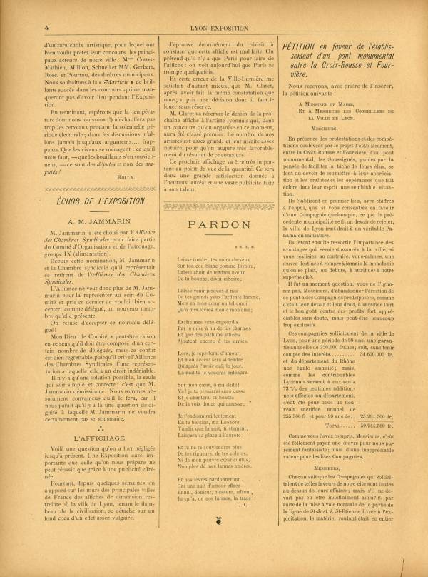 
						Affichage en mode lecture de la page
					