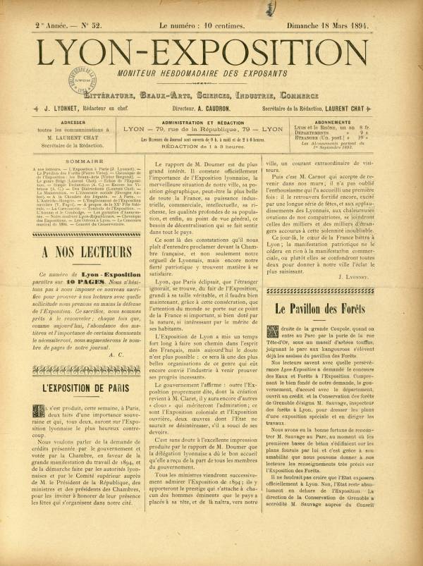 
						Affichage en mode lecture de la page
					