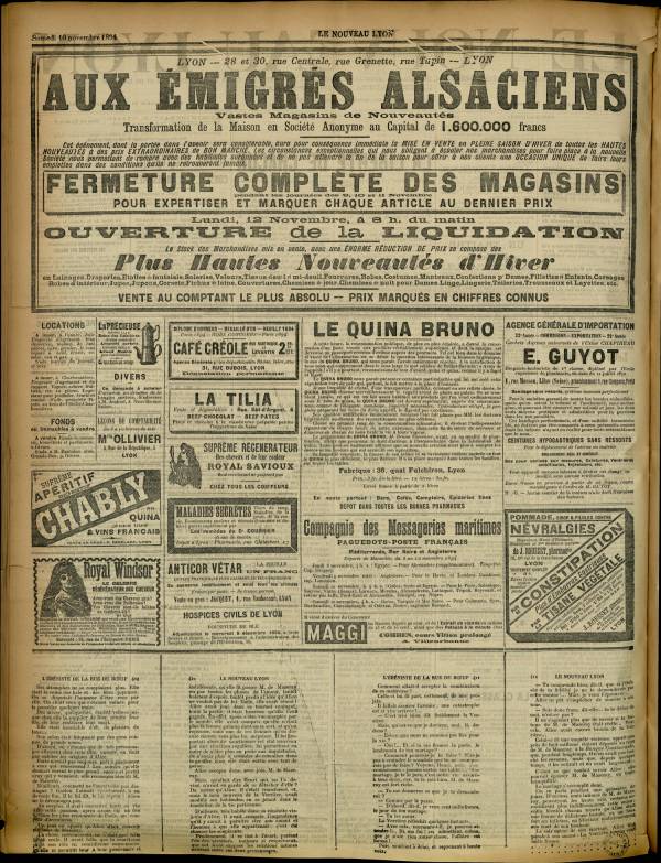 
						Affichage en mode lecture de la page
					
