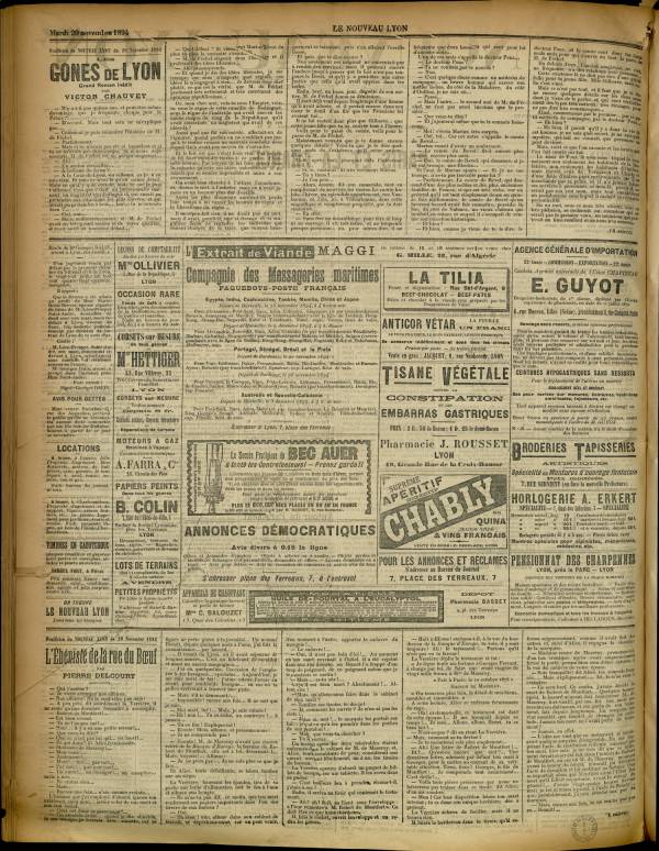 
						Affichage en mode lecture de la page
					