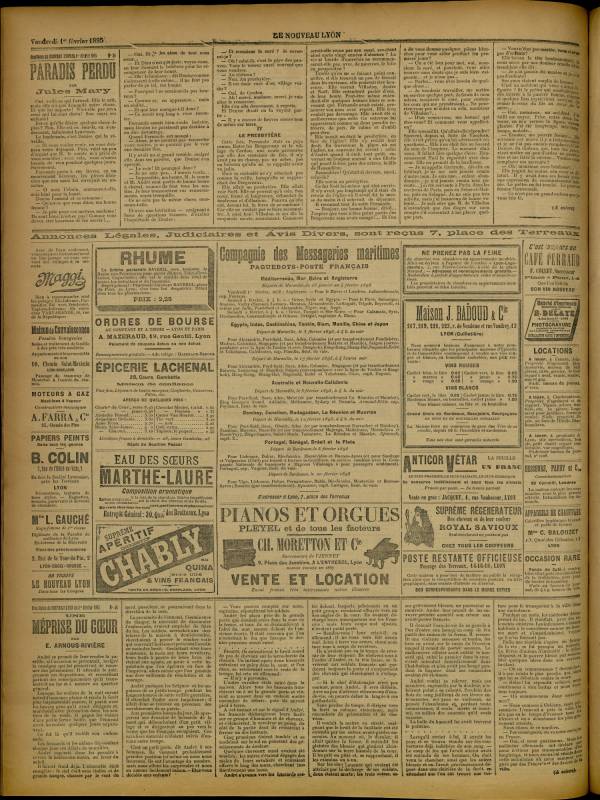
						Affichage en mode lecture de la page
					