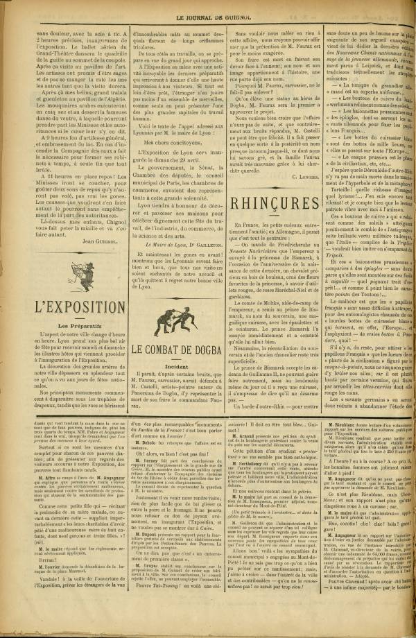 
						Affichage en mode lecture de la page
					