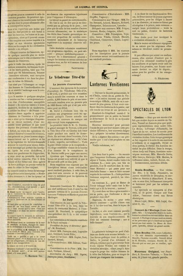 
						Affichage en mode lecture de la page
					