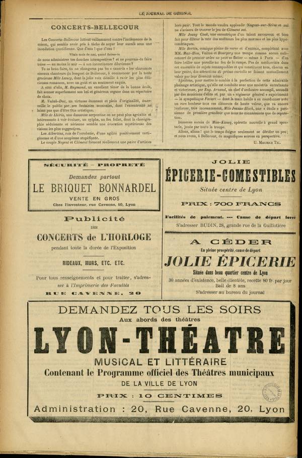
						Affichage en mode lecture de la page
					