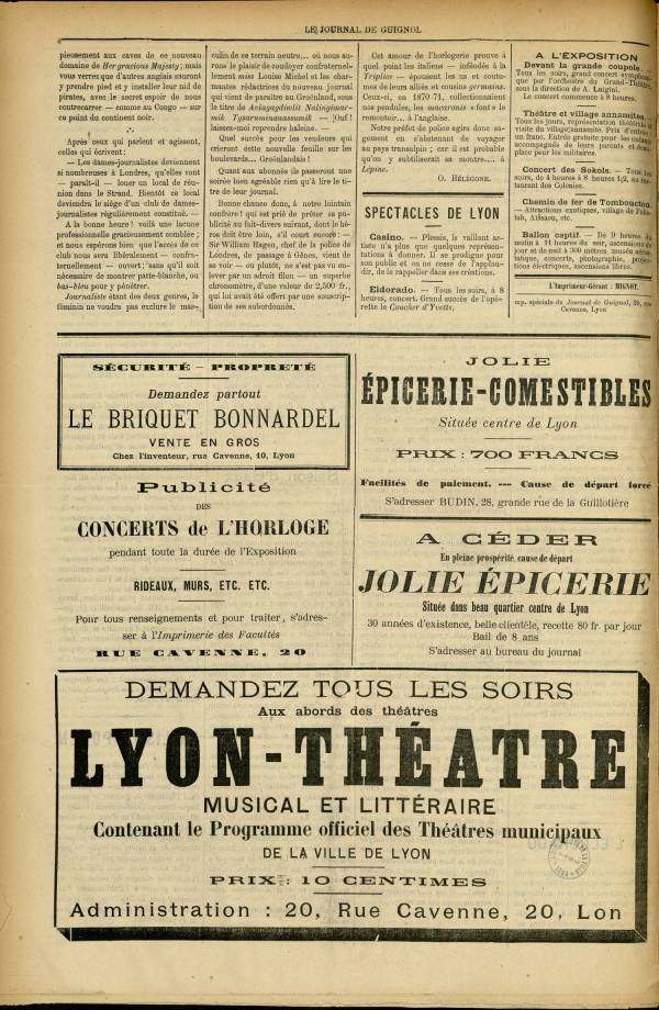 
						Affichage en mode lecture de la page
					
