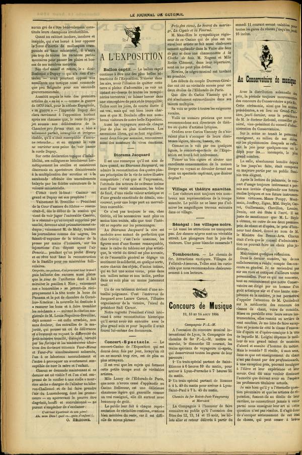 
						Affichage en mode lecture de la page
					