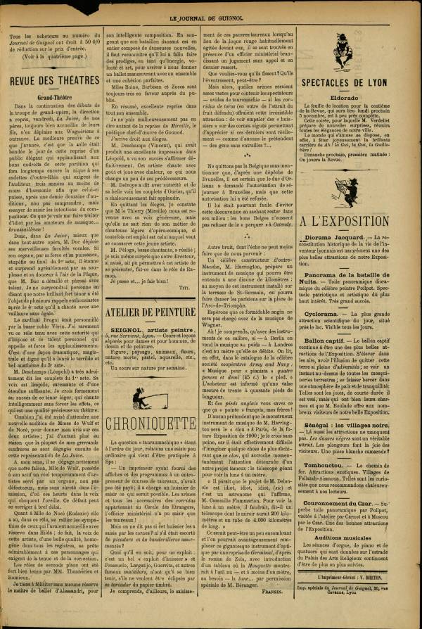 
						Affichage en mode lecture de la page
					