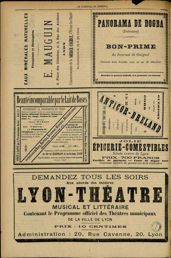 
						Affichage en mode lecture de la page
					