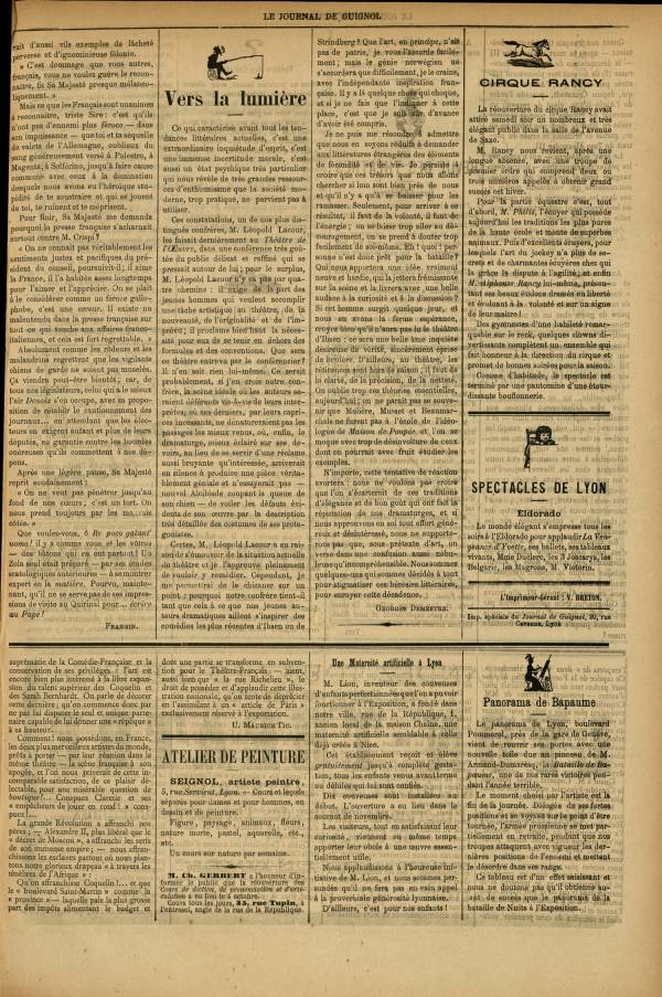 
						Affichage en mode lecture de la page
					