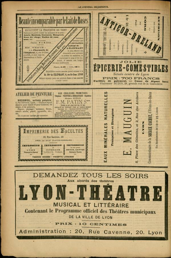 
						Affichage en mode lecture de la page
					