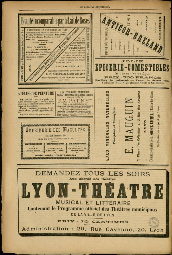
						Affichage en mode lecture de la page
					