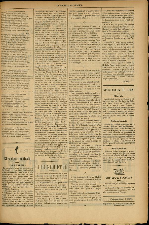 
						Affichage en mode lecture de la page
					