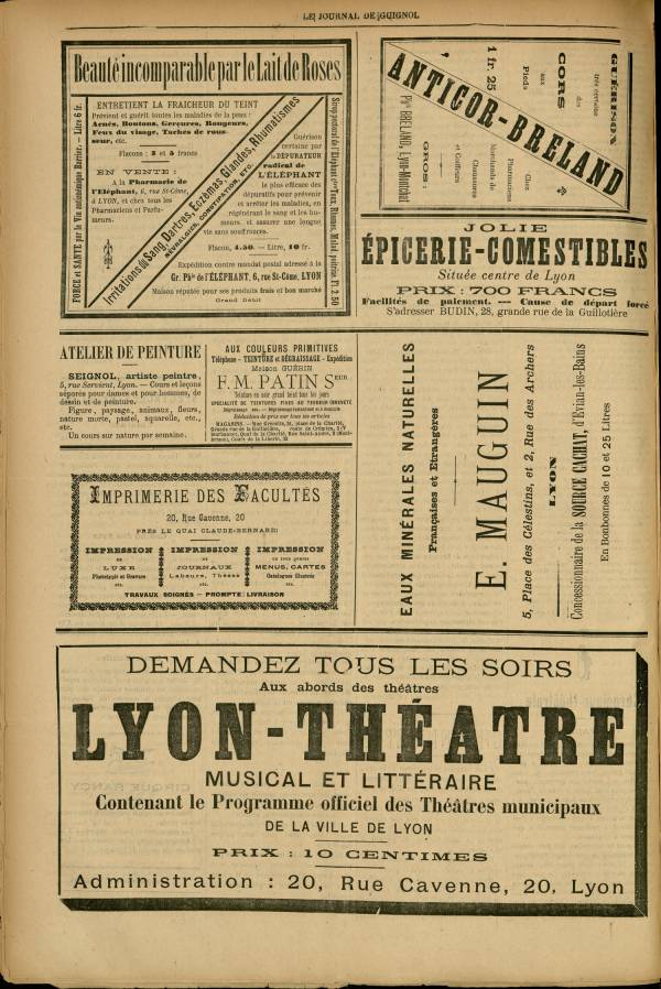 
						Affichage en mode lecture de la page
					