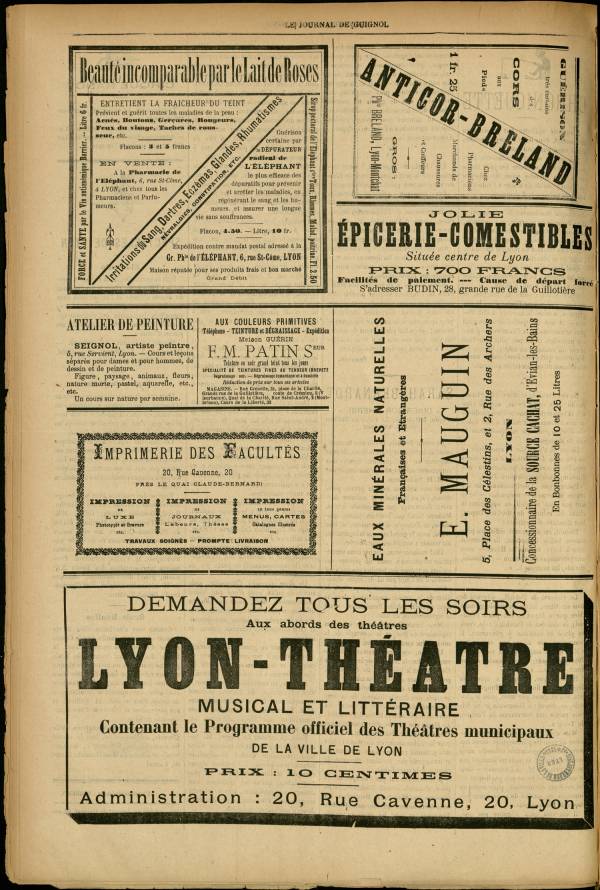 
						Affichage en mode lecture de la page
					