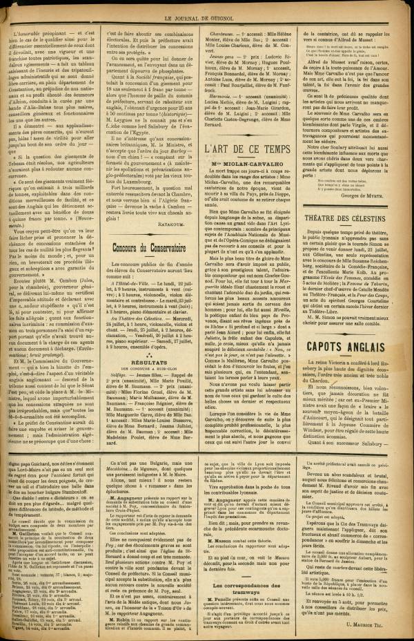 
						Affichage en mode lecture de la page
					