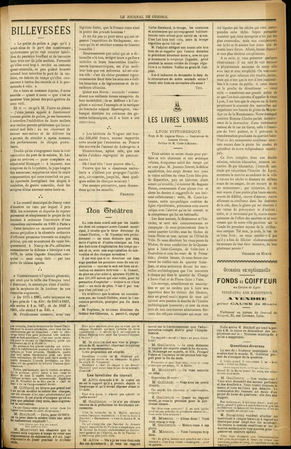 
						Affichage en mode lecture de la page
					