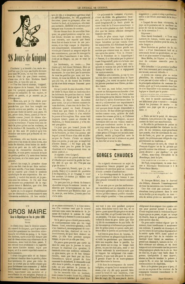 
						Affichage en mode lecture de la page
					
