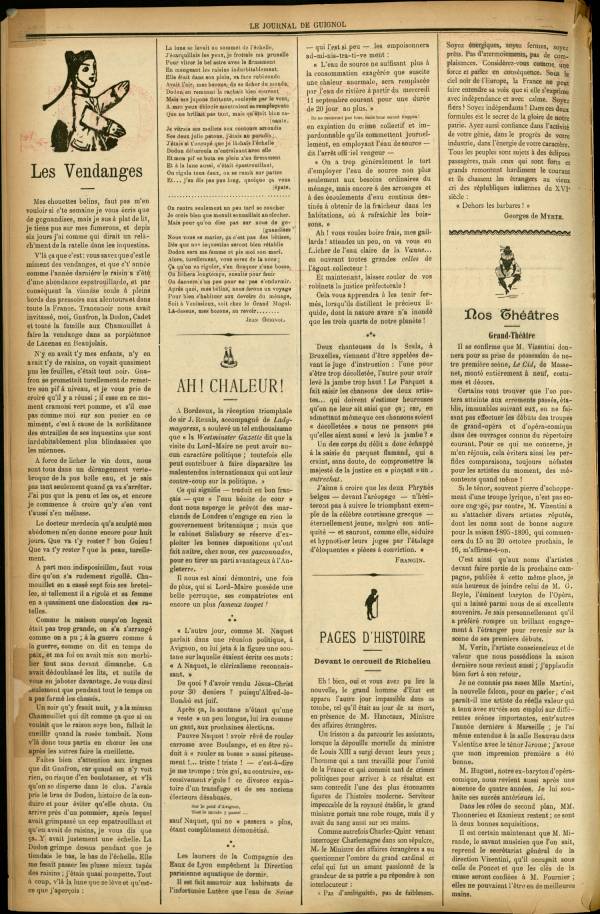 
						Affichage en mode lecture de la page
					