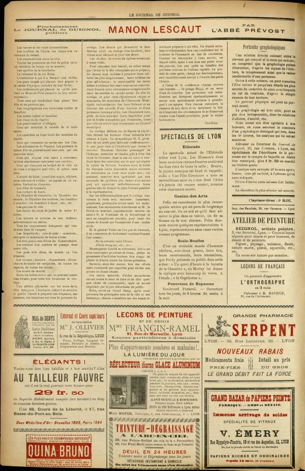 
						Affichage en mode lecture de la page
					
