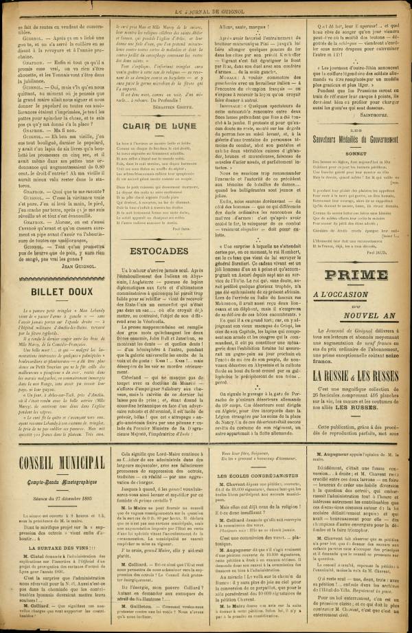 
						Affichage en mode lecture de la page
					