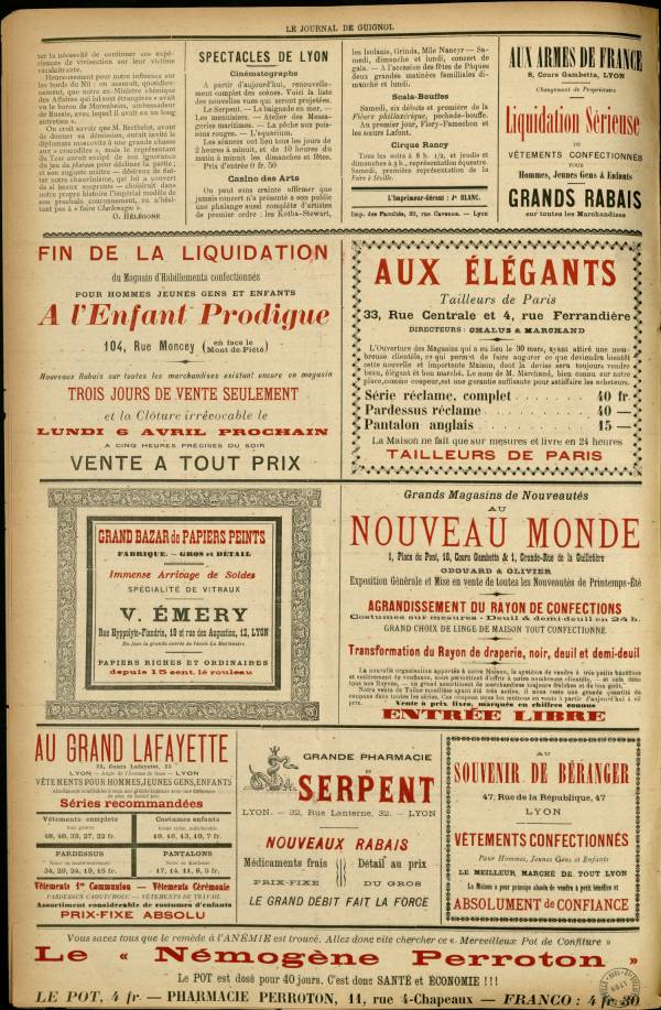 
						Affichage en mode lecture de la page
					