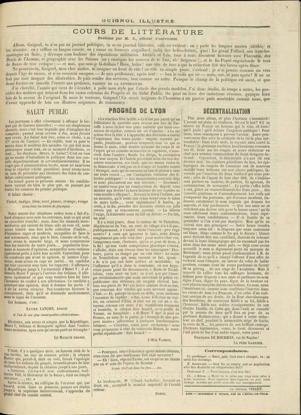 
						Affichage en mode lecture de la page
					