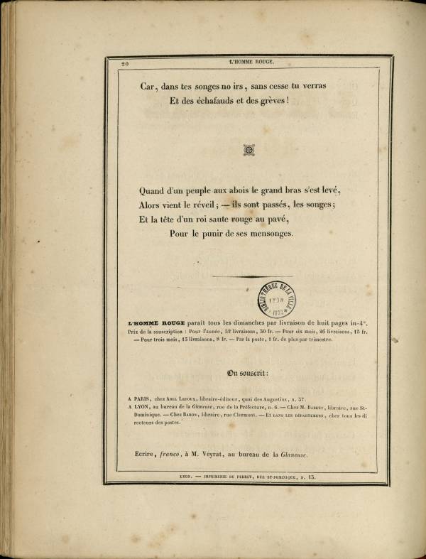 
						Affichage en mode lecture de la page
					