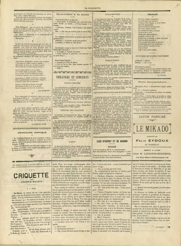 
						Affichage en mode lecture de la page
					