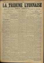 LA TRIBUNE LYONNAISE, Troisième Année - N°89