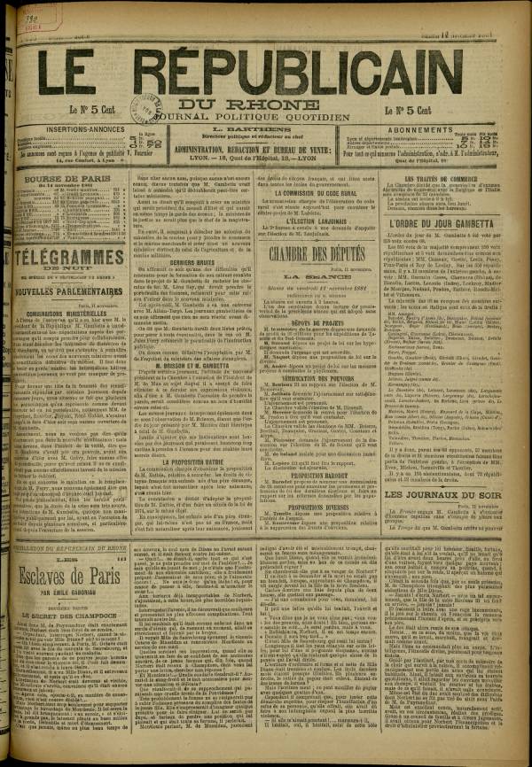 
						Affichage en mode lecture de la page
					