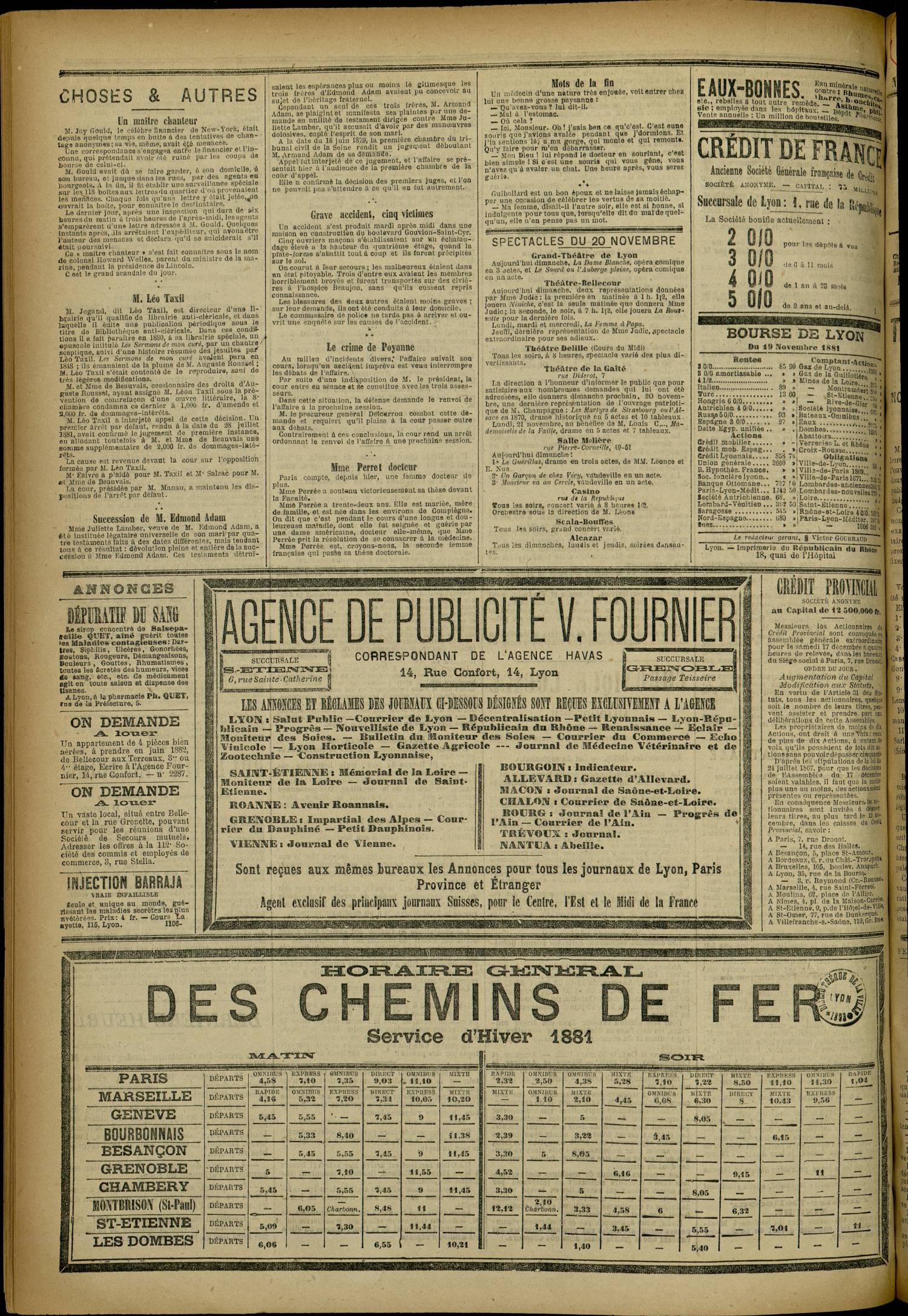 Contenu textuel de l'image : M. Léo Taxil 