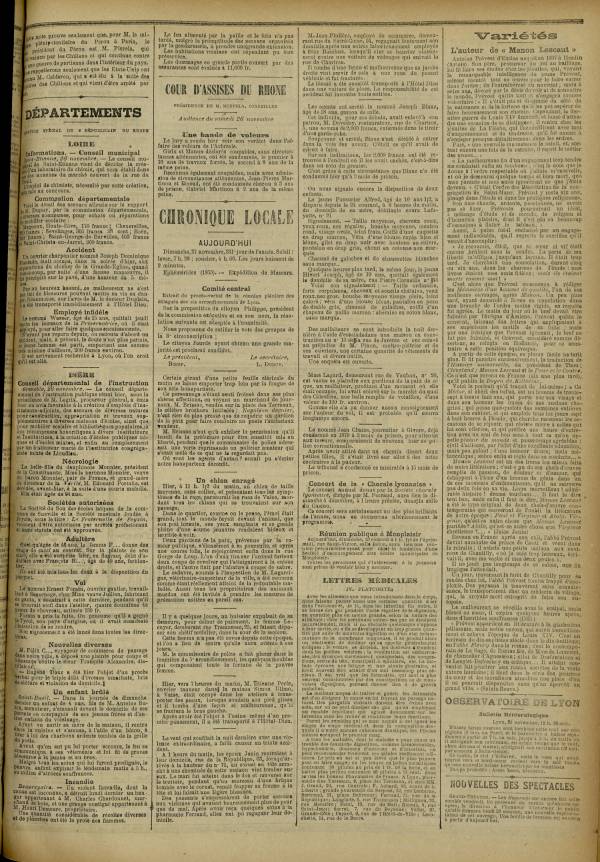 
						Affichage en mode lecture de la page
					