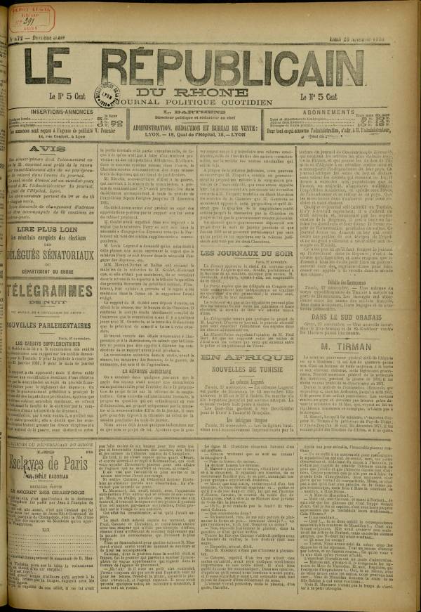 
						Affichage en mode lecture de la page
					