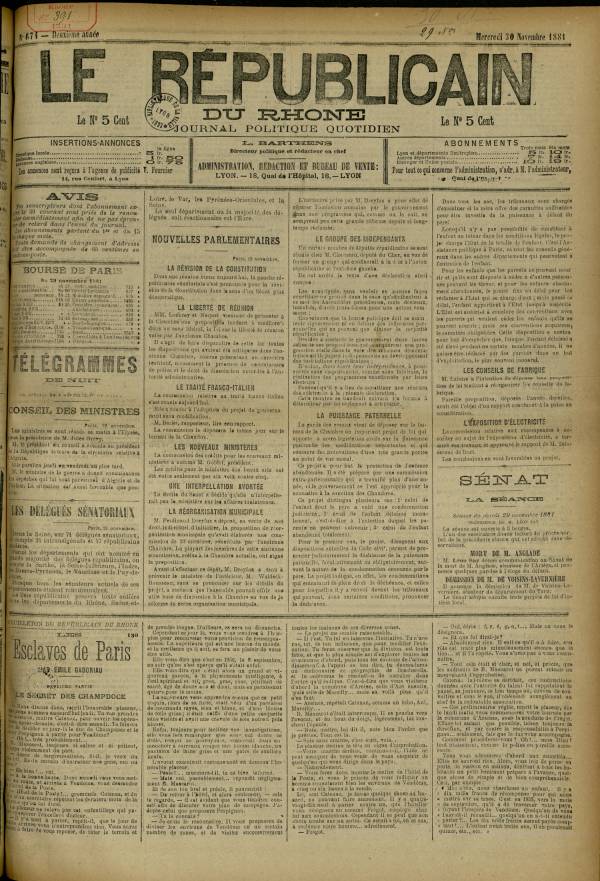 
						Affichage en mode lecture de la page
					