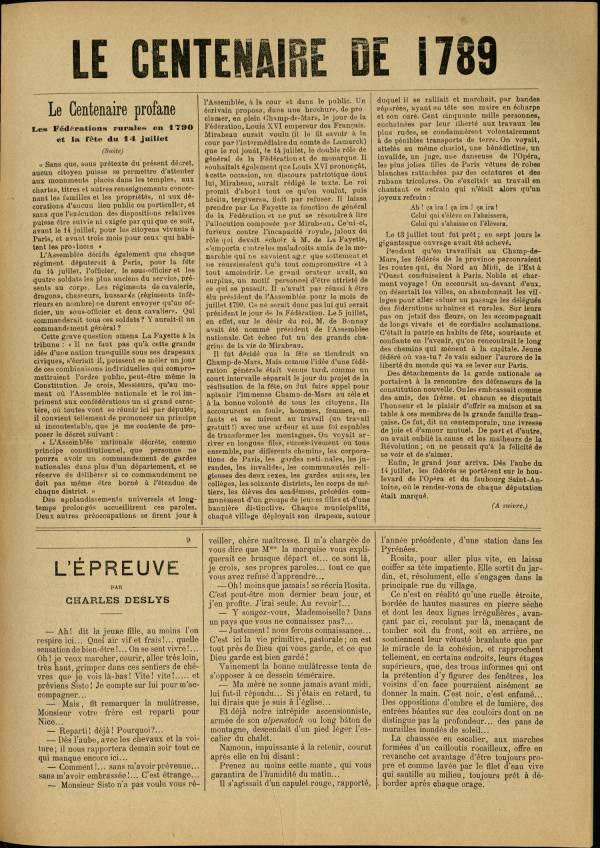 
						Affichage en mode lecture de la page
					