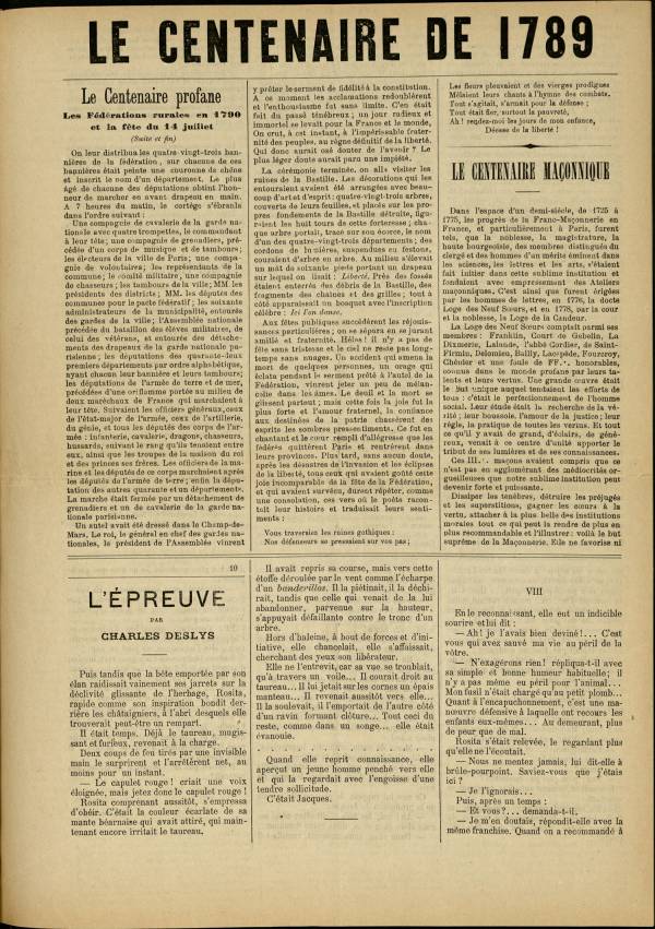 
						Affichage en mode lecture de la page
					