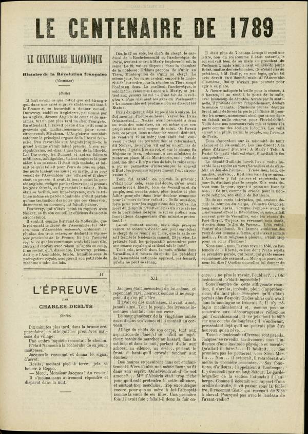 
						Affichage en mode lecture de la page
					