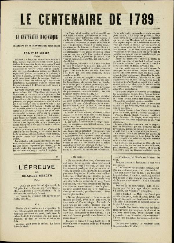 
						Affichage en mode lecture de la page
					