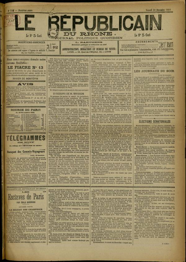 
						Affichage en mode lecture de la page
					