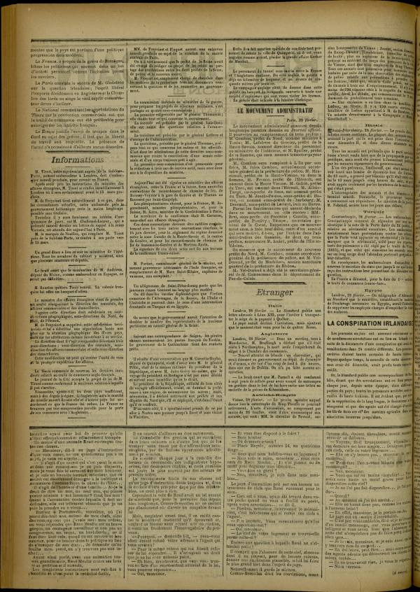 
						Affichage en mode lecture de la page
					