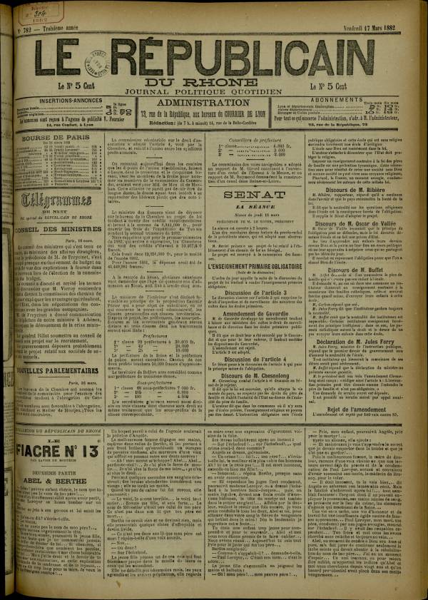 
						Affichage en mode lecture de la page
					