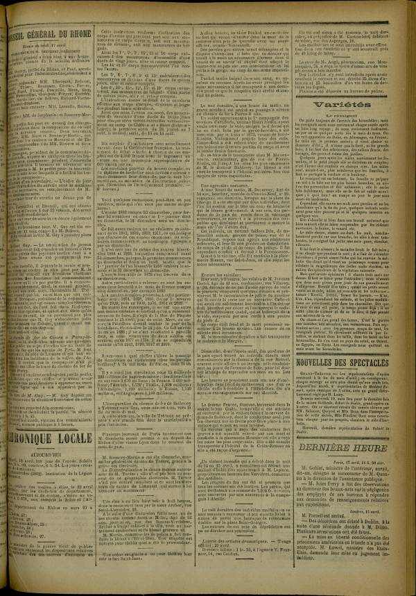 
						Affichage en mode lecture de la page
					