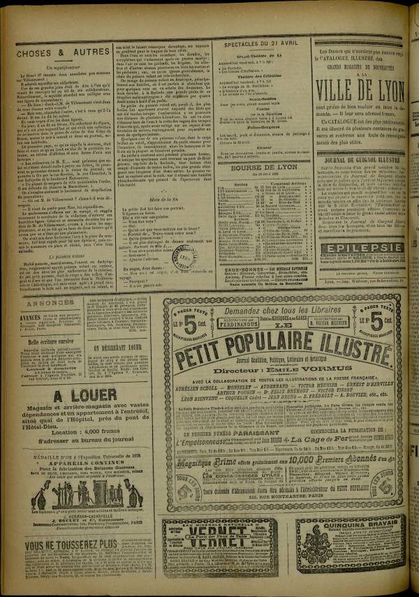 
						Affichage en mode lecture de la page
					