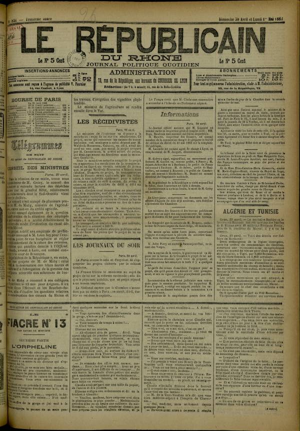 
						Affichage en mode lecture de la page
					