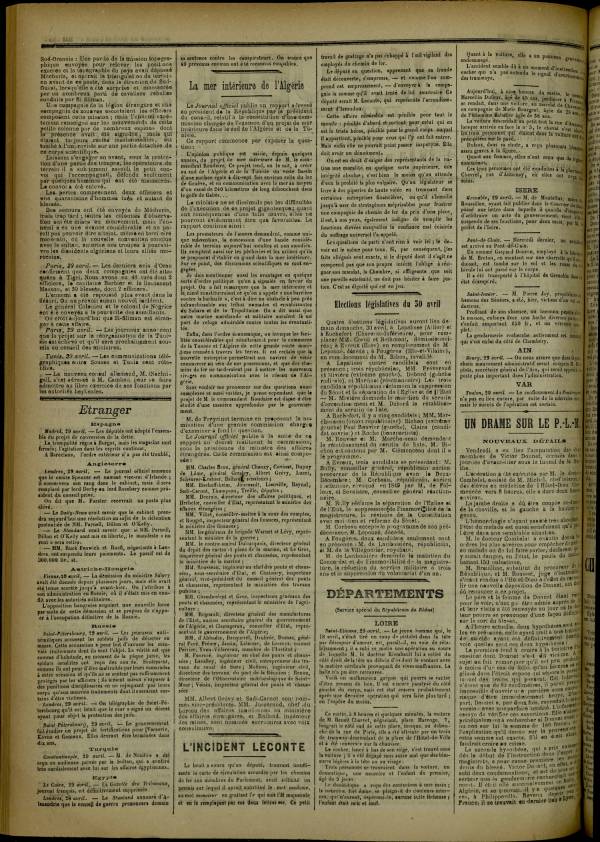 
						Affichage en mode lecture de la page
					