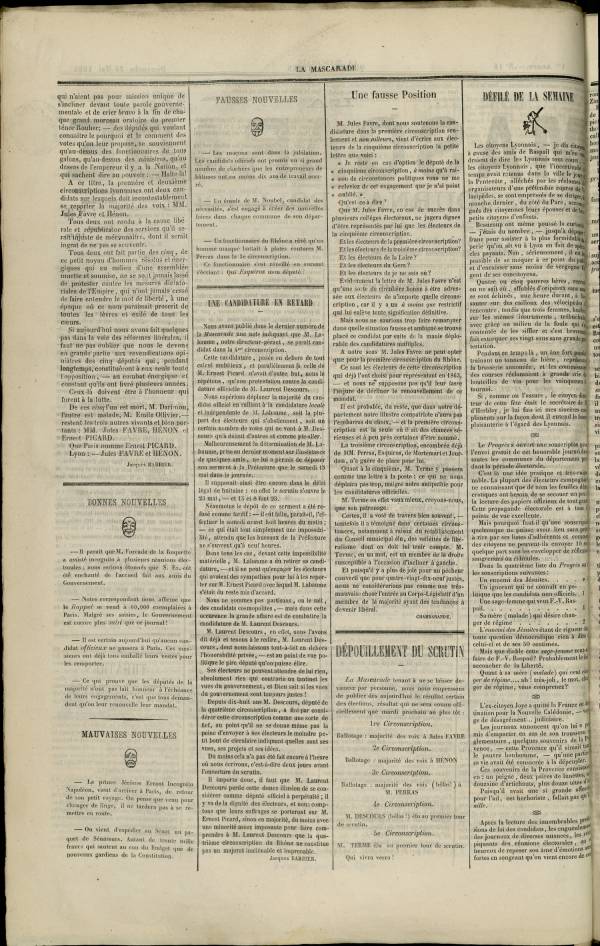 
						Affichage en mode lecture de la page
					