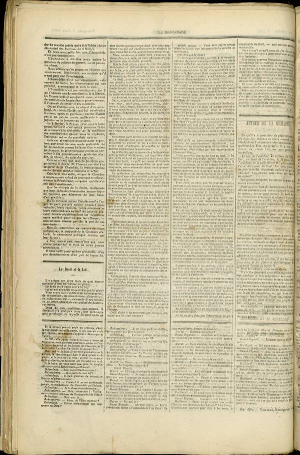 
						Affichage en mode lecture de la page
					